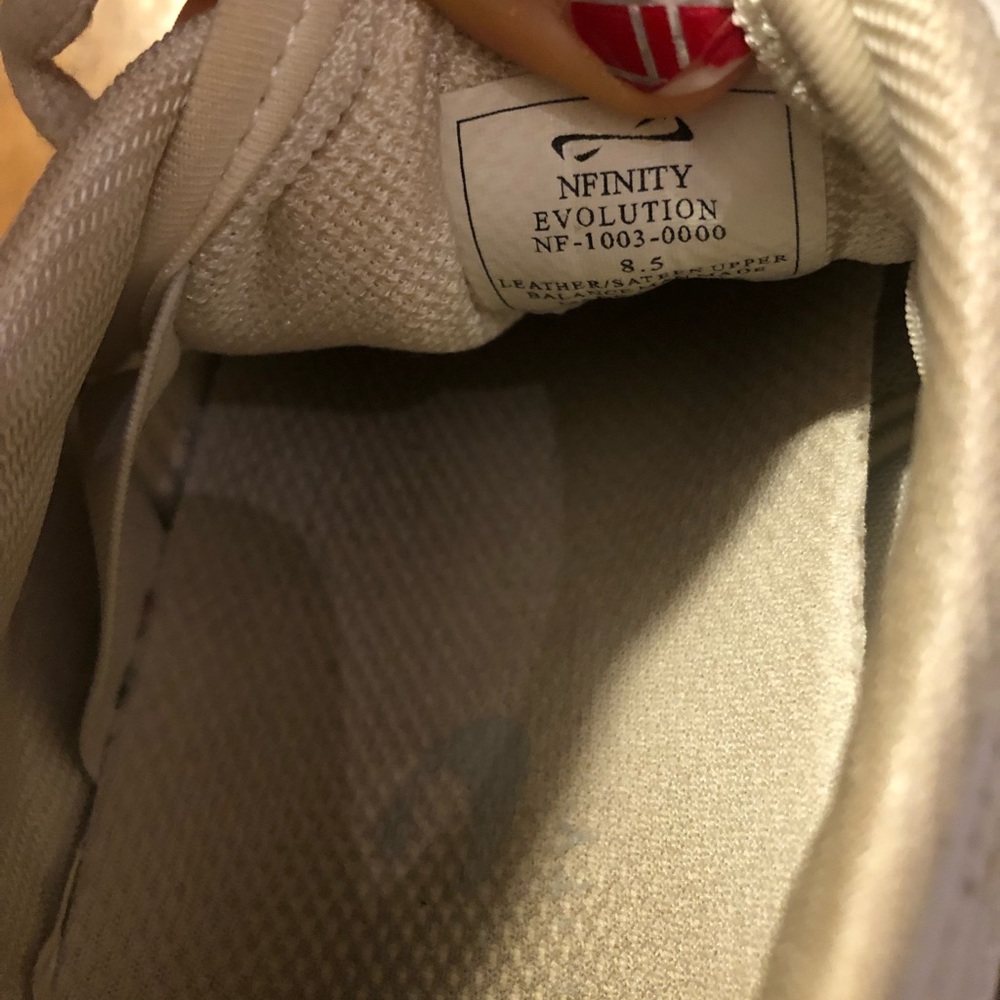 Worn cheer shoes